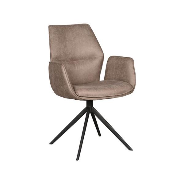 Grote foto eetkamerstoel mellow 58x63x92 cm taupe micro suede leverbaar vanaf week 22 30 mei huis en inrichting stoelen