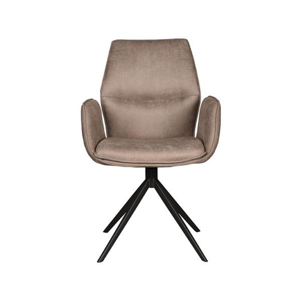 Grote foto eetkamerstoel mellow 58x63x92 cm taupe micro suede leverbaar vanaf week 22 30 mei huis en inrichting stoelen
