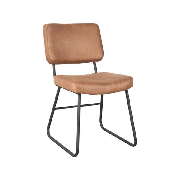 Grote foto eetkamerstoel noah 47x61x85 cm cognac huis en inrichting stoelen