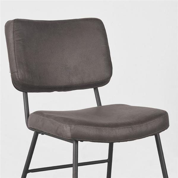 Grote foto eetkamerstoel noah 47x61x85 cm antraciet huis en inrichting stoelen