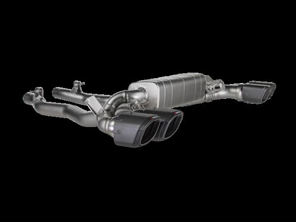 Grote foto dit betreft een bmw g90 g99 m5 akrapovic uitlaat systeem auto onderdelen tuning en styling
