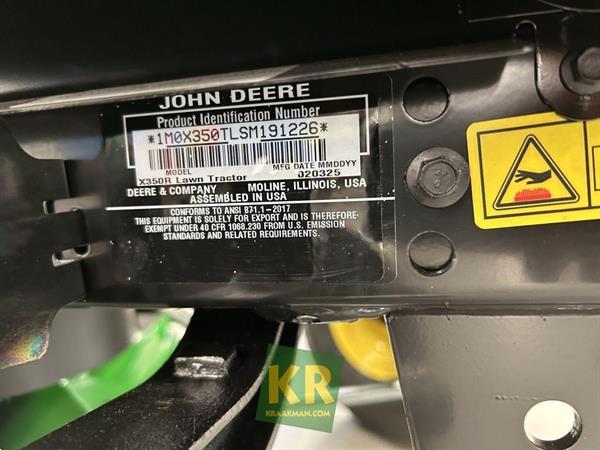 Grote foto john deere x350r 692561 tuin en terras zitmaaiers