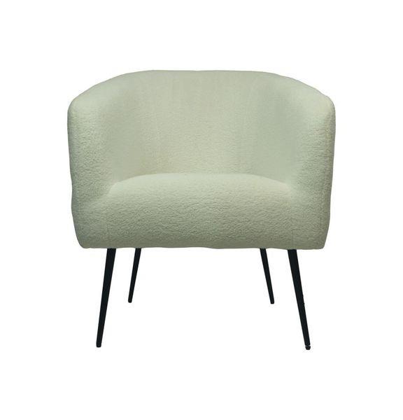 Grote foto fauteuil camilo wit boucl 77x68x83 huis en inrichting eettafels