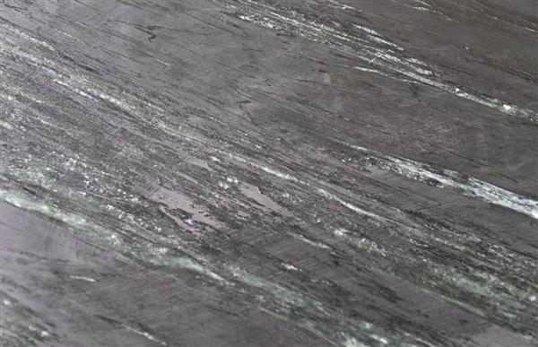 Grote foto wandtafel marmer 100x35x86 zwart marmer goud metaal huis en inrichting eettafels