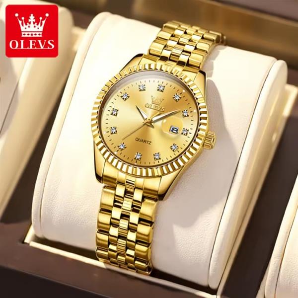 Grote foto 5526 luxe kwarts horloge 3 atm waterdicht dameshorloge goud kleding dames horloges