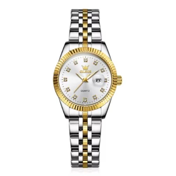 Grote foto 5526 luxe kwarts horloge 3 atm waterdicht dameshorloge goud wit kleding dames horloges