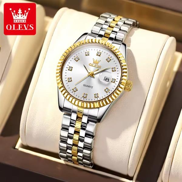 Grote foto 5526 luxe kwarts horloge 3 atm waterdicht dameshorloge goud wit kleding dames horloges