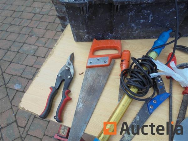 Grote foto gereedschapskist met inhoud doe het zelf en verbouw gereedschappen en machines
