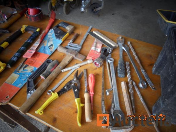 Grote foto kofferbak met gereedschap doe het zelf en verbouw gereedschappen en machines