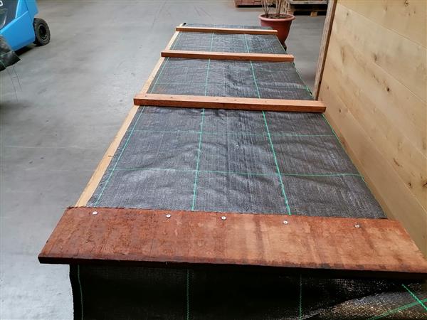 Grote foto combi vuren en hardhouten beschoeiingsschot 80x250 cm doe het zelf en verbouw hout en planken