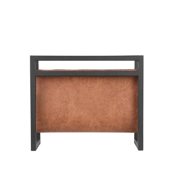 Grote foto magazinehouder cognac leder 45x20x38 cm huis en inrichting eettafels