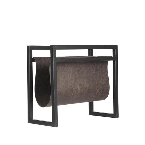 Grote foto magazinehouder antraciet leder 45x20x38 cm huis en inrichting eettafels