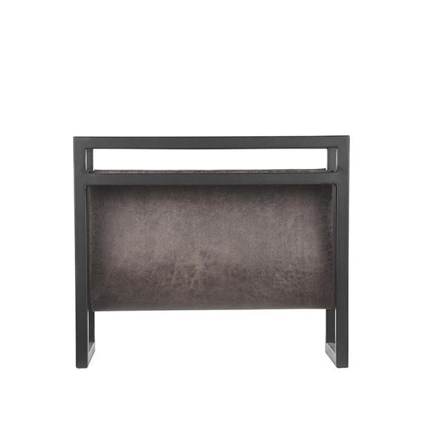 Grote foto magazinehouder antraciet leder 45x20x38 cm huis en inrichting eettafels