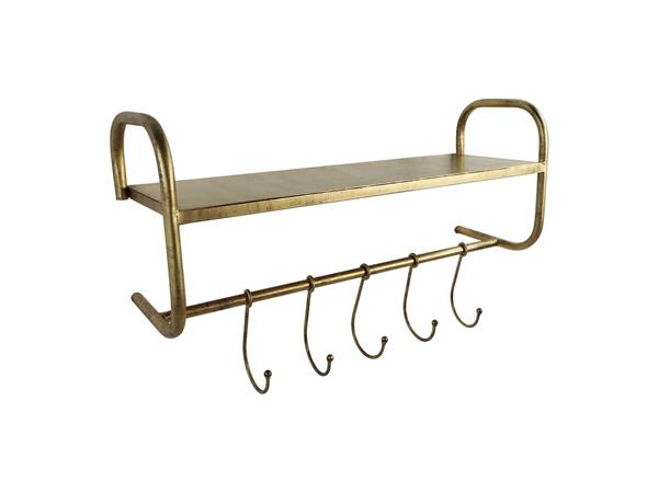 Grote foto kapstok elegant 22x65x27 cm goud metaal huis en inrichting eettafels