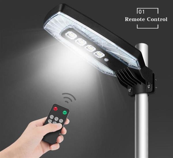 Grote foto maxilux led solar lantaarnpaal armatuur afstandsbediening 25w 3100 lumen zakelijke goederen overige zakelijke goederen