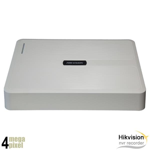 Grote foto hikvision 4mp 8 kanaals nvr recorder audio 8x poe 2108h 8p audio tv en foto videobewakingsapparatuur