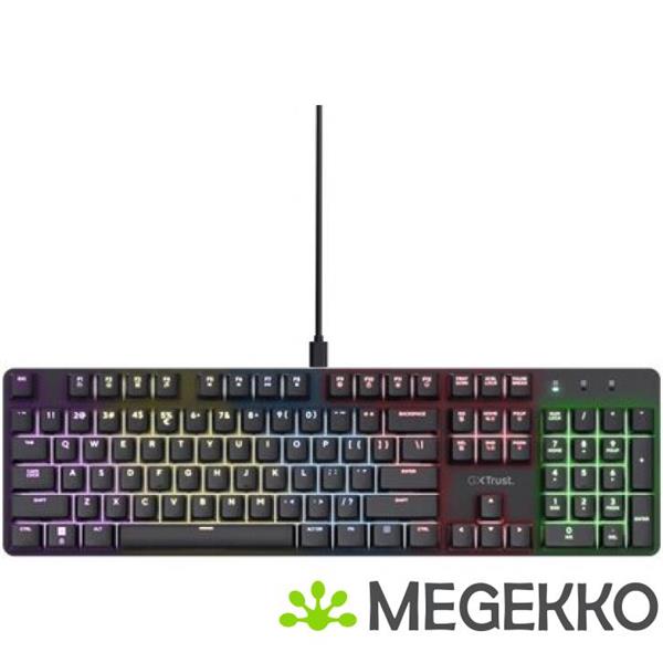 Grote foto trust gxt 871 zora mechanisch gaming toetsenbord azerty computers en software toetsenborden