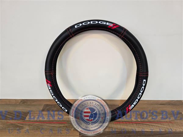 Grote foto dodge stuurhoes zwart rood logo stijl 38 cm auto onderdelen overige auto onderdelen