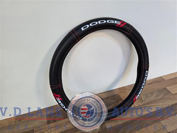 Grote foto dodge stuurhoes zwart rood logo stijl 38 cm auto onderdelen overige auto onderdelen