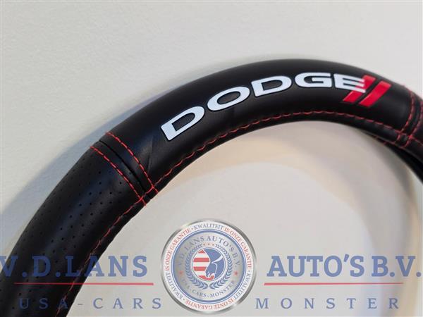 Grote foto dodge stuurhoes zwart rood logo stijl 38 cm auto onderdelen overige auto onderdelen