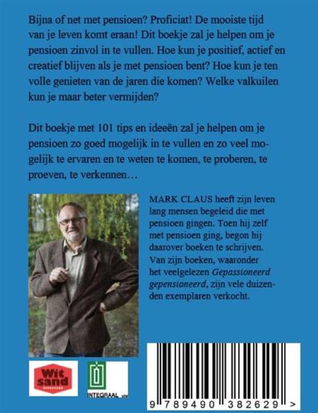 Grote foto gefeliciteerd gepensioneerd boeken politiek en maatschappij