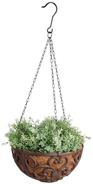 Grote foto hanging basket 30 cm. met kokos gietijzer bph26 tuin en terras overige tuin en terras