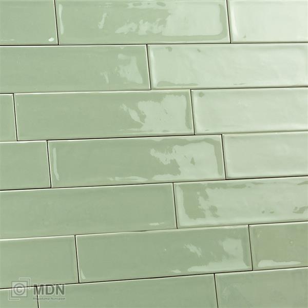 Grote foto handvorm tegels 7 5 x 30 cm jade groen 0 5m doe het zelf en verbouw tegels