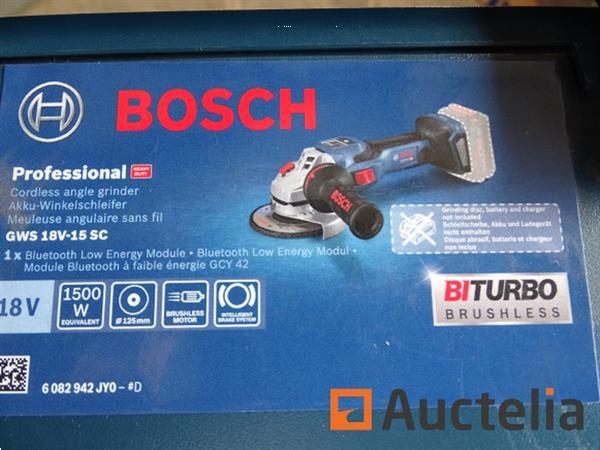 Grote foto professionele biturbo haakse accuslijper 18 v bosch gws 18v 15 sc in de systainer doe het zelf en verbouw gereedschappen en machines