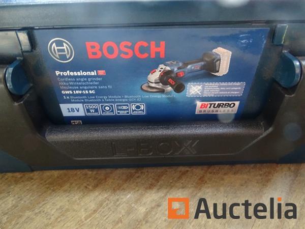 Grote foto professionele biturbo haakse accuslijper 18 v bosch gws 18v 15 sc in de systainer doe het zelf en verbouw gereedschappen en machines