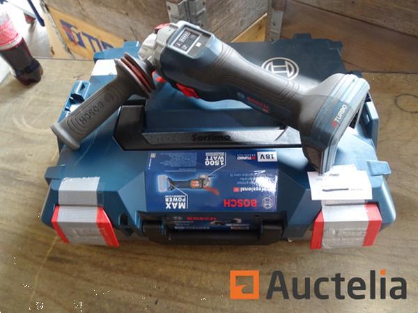 Grote foto professionele biturbo haakse accuslijper 18 v bosch gws 18v 15 sc in de systainer doe het zelf en verbouw gereedschappen en machines