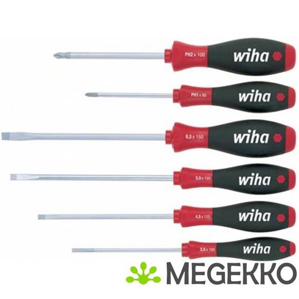 Grote foto wiha screwdriver set softfinish 302sf zk6 so satz 6 tlg. schlitz pz computers en software overige computers en software