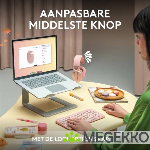 Grote foto logitech pebble 2 m350s wit draadloze muis computers en software overige computers en software