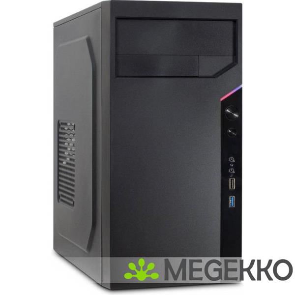 Grote foto inter tech it 6505 retro micro tower zwart computers en software behuizingen en kasten