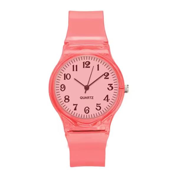 Grote foto jelly horloge voor dames kwarts uurwerk silicoon bandje rood kleding dames horloges