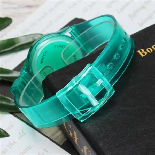 Grote foto jelly horloge voor dames kwarts uurwerk silicoon bandje rood kleding dames horloges