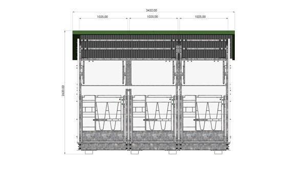 Grote foto flex 3 calfotel kalverenbox dieren en toebehoren runderen