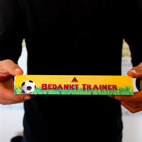 Grote foto cadeautje voor de voetbal trainer sport en fitness voetbal