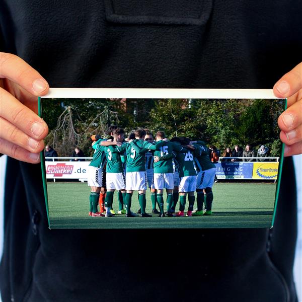 Grote foto cadeautje voor de voetbal trainer sport en fitness voetbal
