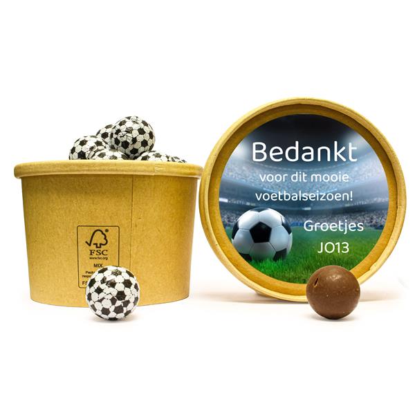 Grote foto cadeautje voor de voetbal trainer sport en fitness voetbal