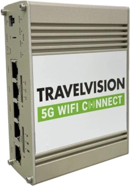 Grote foto travel vision 5g wifi connect wit computers en software netwerkkaarten routers en switches