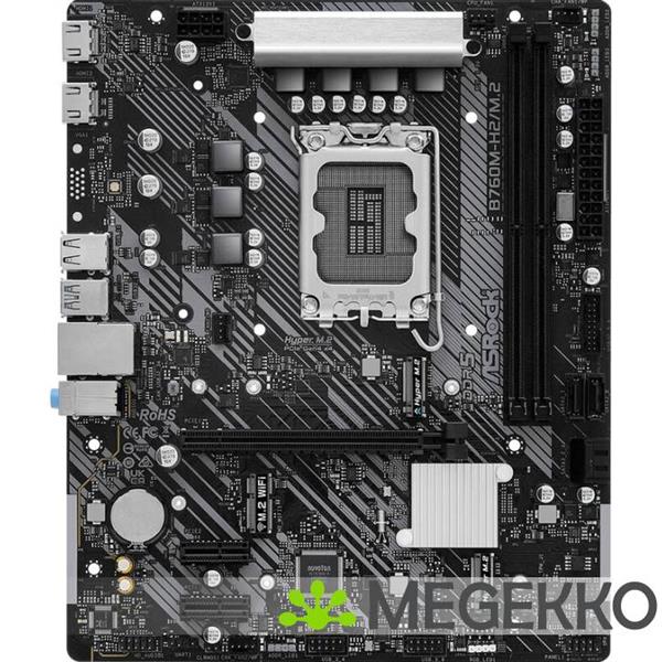 Grote foto asrock b760m h2 m.2 computers en software moederborden