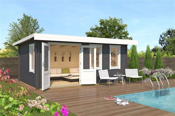 Grote foto nieuw modern houten tuinhuis baruda 53 tuin en terras tuinhuisjes en blokhutten