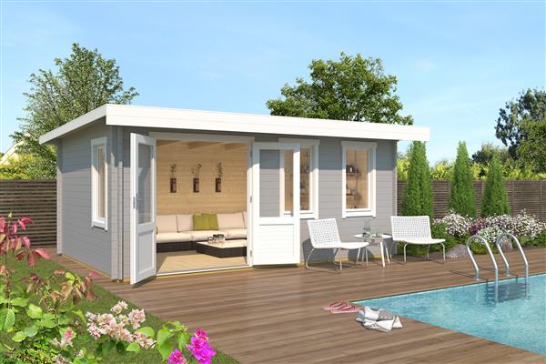 Grote foto nieuw modern houten tuinhuis baruda 53 tuin en terras tuinhuisjes en blokhutten