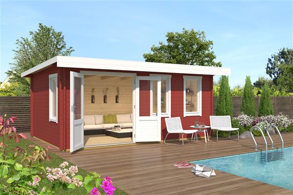 Grote foto nieuw modern houten tuinhuis baruda 53 tuin en terras tuinhuisjes en blokhutten