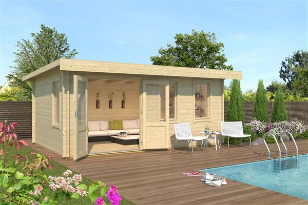 Grote foto nieuw modern houten tuinhuis baruda 53 tuin en terras tuinhuisjes en blokhutten