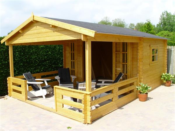 Grote foto nieuw goedkooptuinhuis blokhut 3830l tuin en terras tuinhuisjes en blokhutten