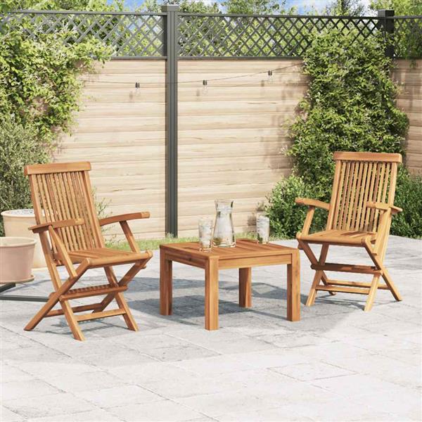 Grote foto vidaxl tuinstoelen inklapbaar 2 st massief teakhout tuin en terras tuinmeubelen