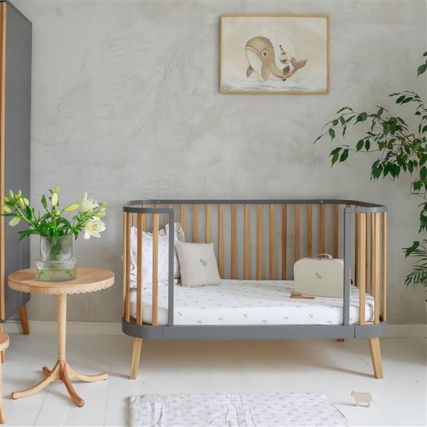 Grote foto bambi mundo babybed sofa grijs grey kinderen en baby complete kinderkamers
