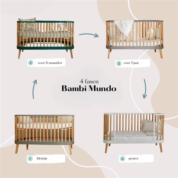 Grote foto bambi mundo babybed sofa wit wit kinderen en baby complete kinderkamers