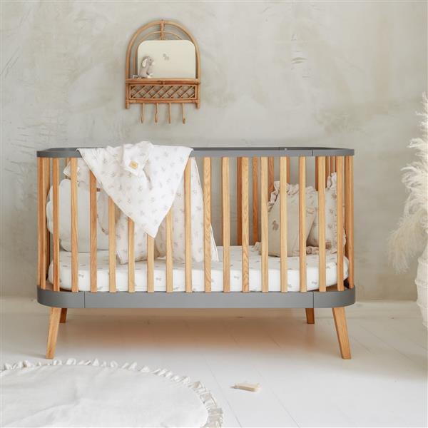 Grote foto bambi mundo babybed sofa grijs grey kinderen en baby complete kinderkamers
